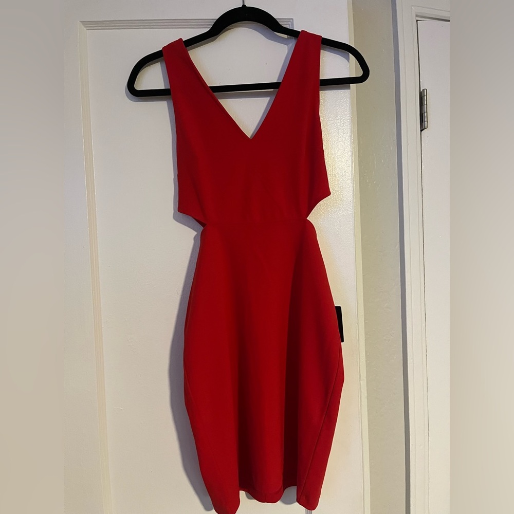 Red Cut-out Express Dress